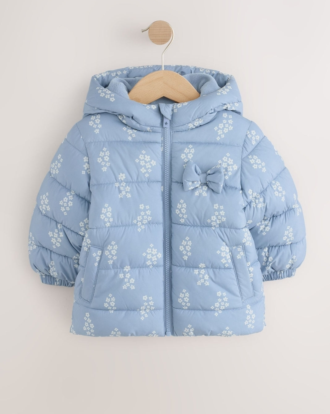 Blue Floral Shower Resistant
Fleece Lined Padded Coat