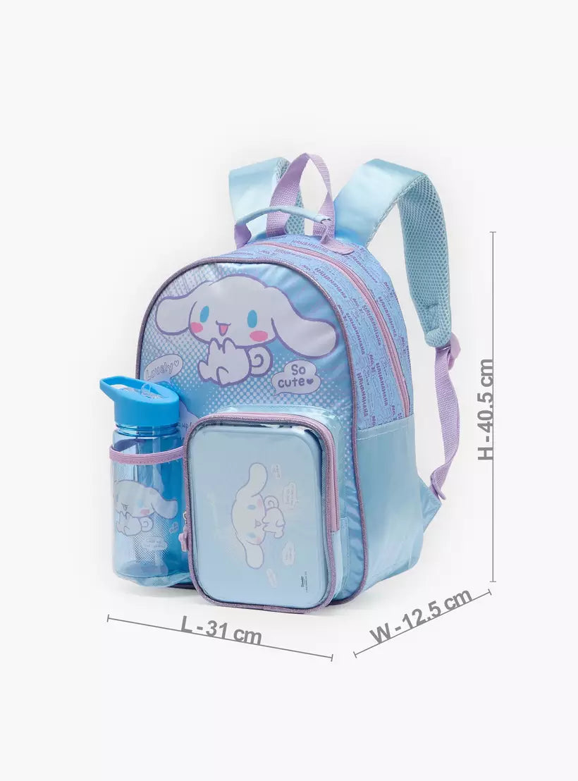 Sanrio Cinnamoroll 3-Piece School Backpack Set for Boys   14 inches