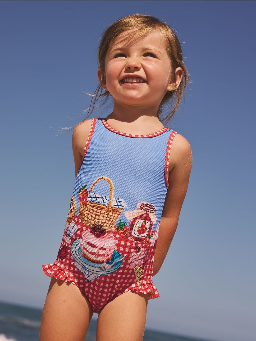 Red/Blue Gingham Picnic Frill Leg
Swimsuit
