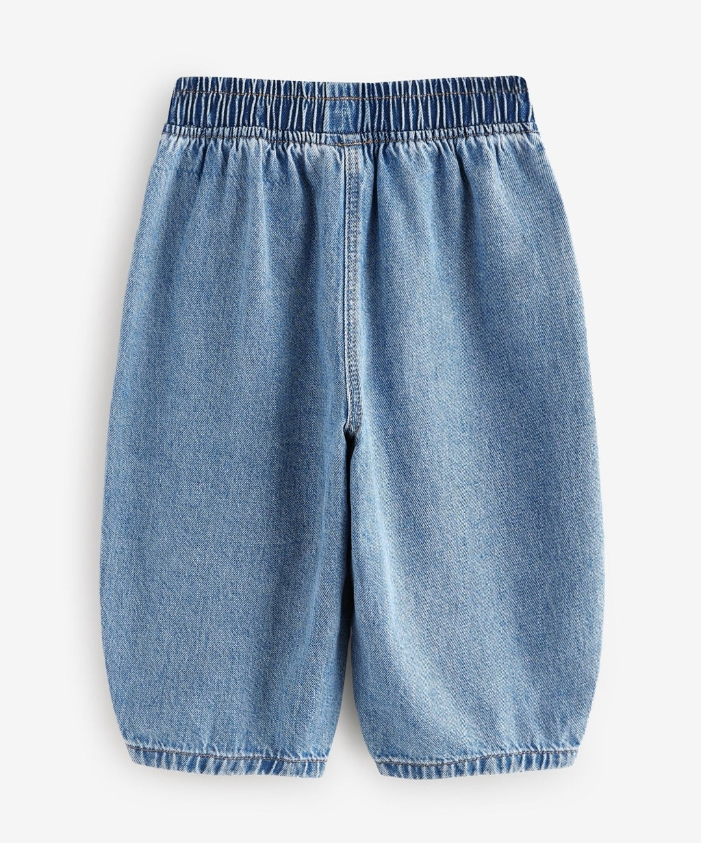 Mid Blue Denim Barrel 100% Cotton
Jeans