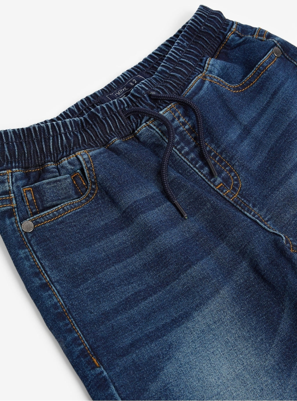 Indigo Blue Regular Fit Stretch Elasticated Waist Jeans