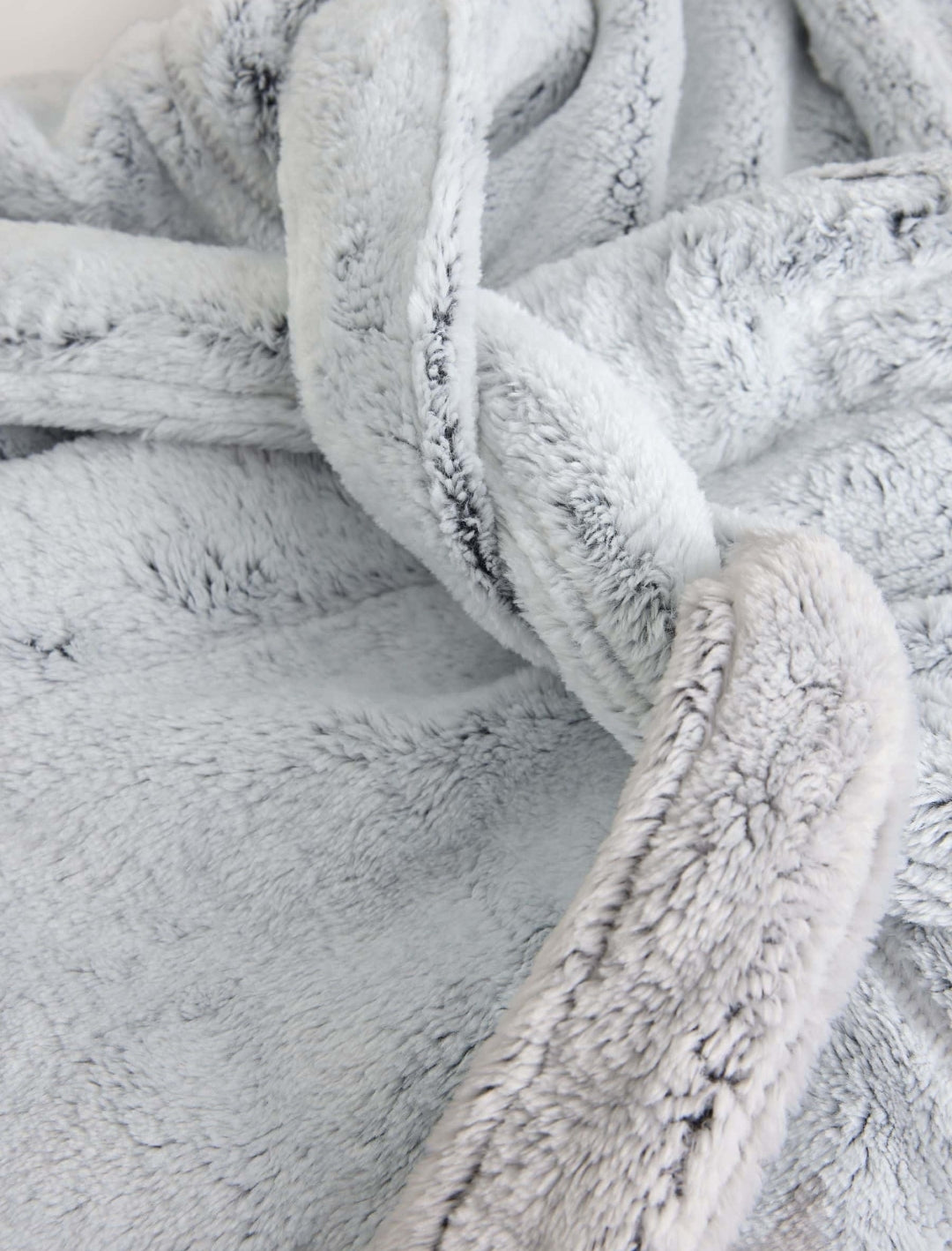 Grey Soft Touch Fleece Dressing Gown