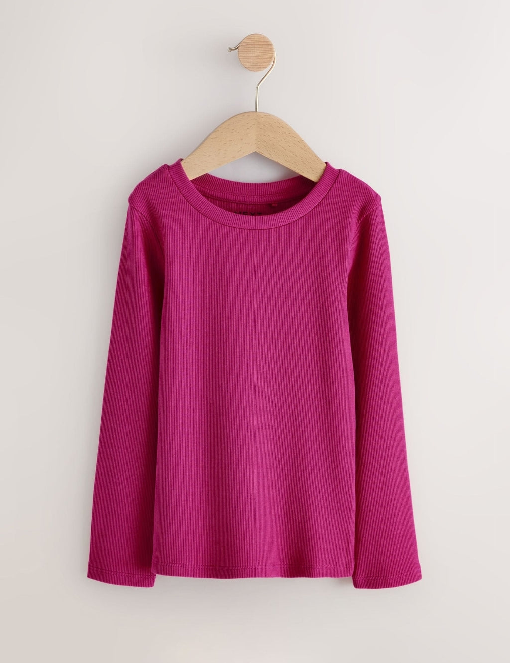 Pink Long Sleeve Ribbed Tops 3 Pack