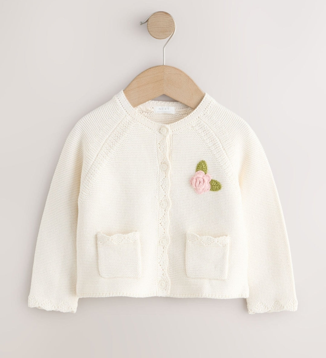 Ecru Flower Girl Occasion Cardigan
