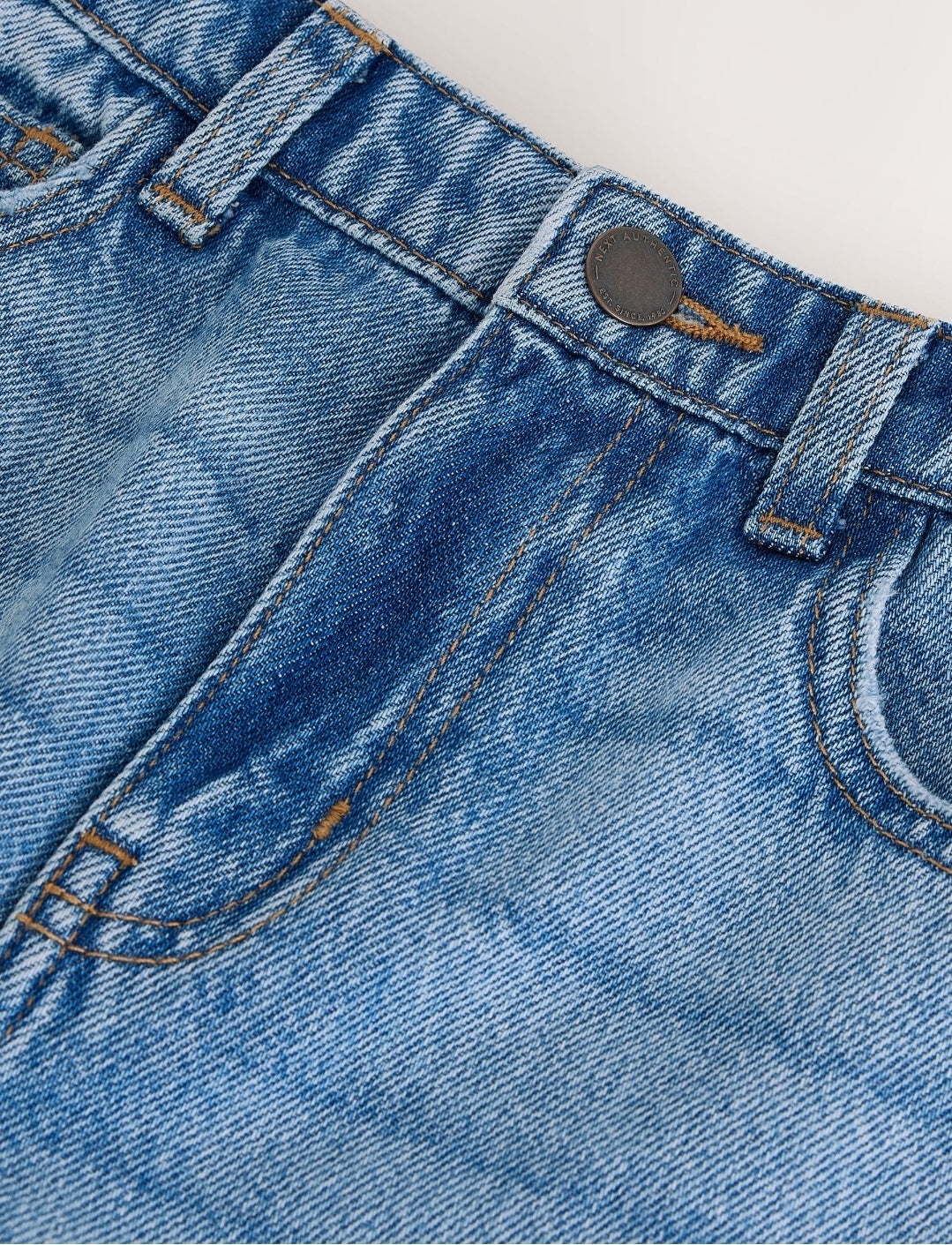 Light Blue Denim Baggy Tapered Authentic Jeans