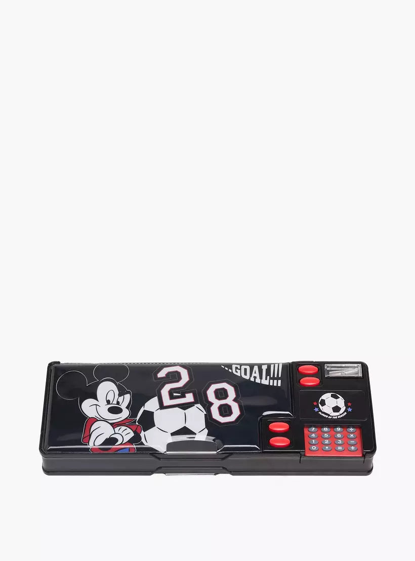 Disney Mickey Mouse Print Pencil Case with Calculator