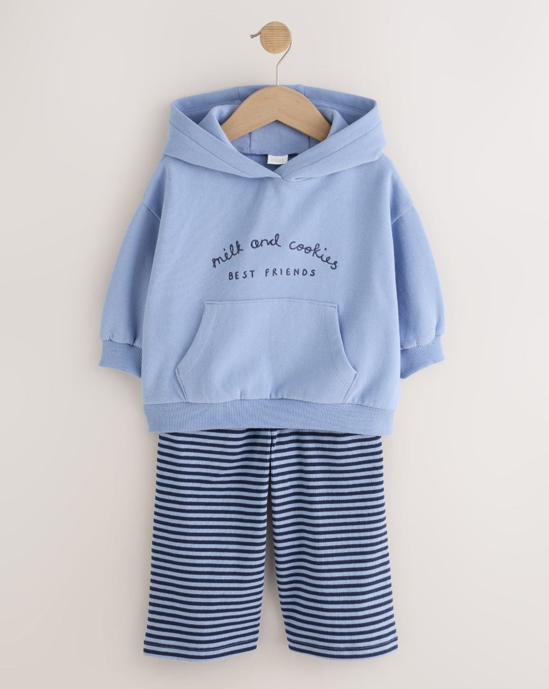 Blue Hoodie and Wide Leg Joggers
Set