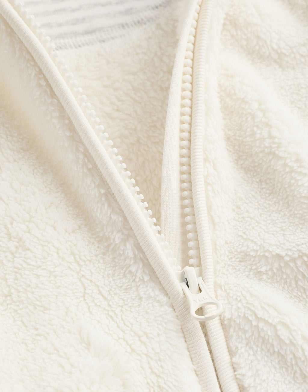 Ecru Baby Cosy Fleece Hooded