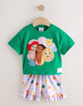 Green Disney Princess Shorts Set