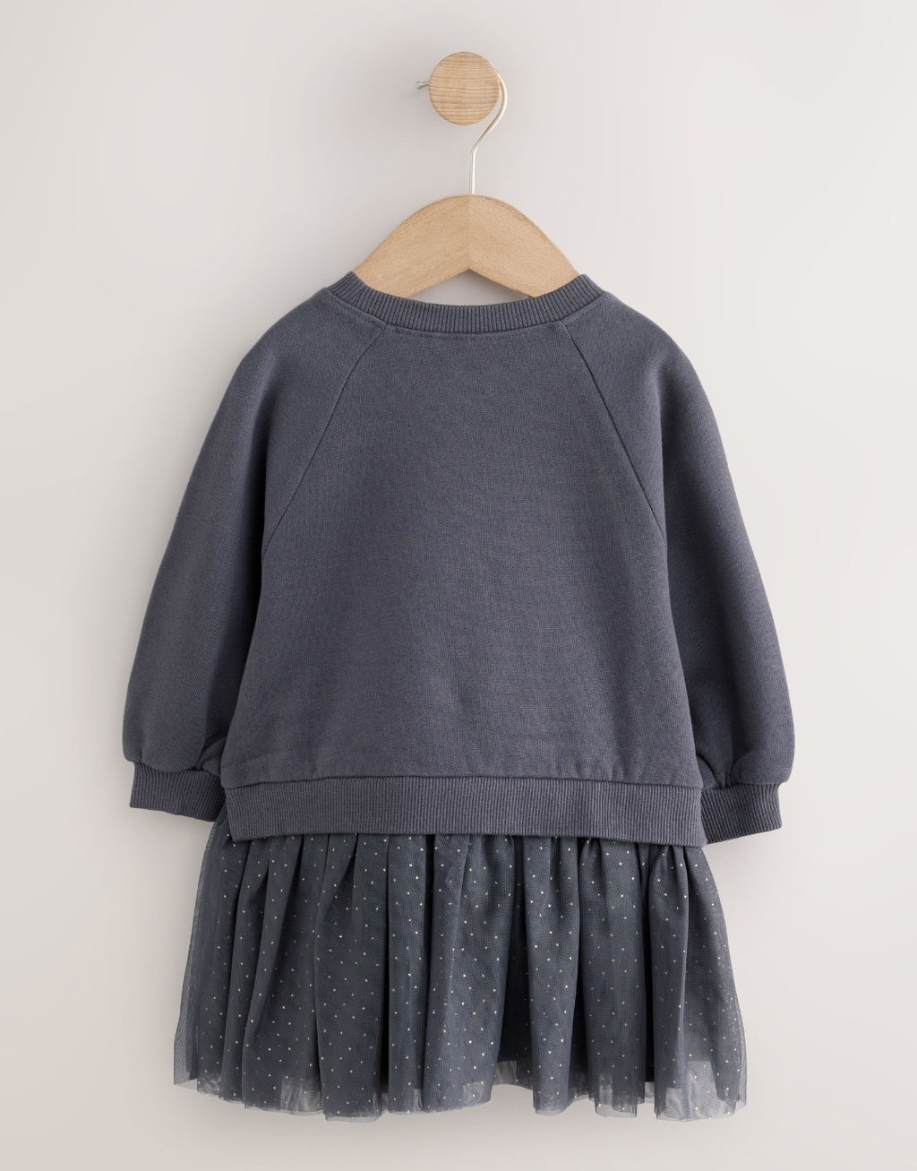 Black Cat Long Sleeve Sweat Mesh Dress