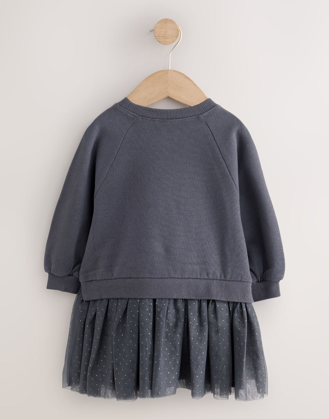 Black Cat Long Sleeve Sweat Mesh Dress