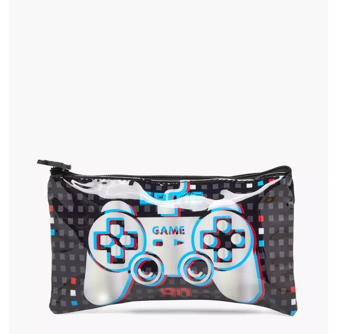 Game Print 5-Piece School Trolley Bag Set 16 inches