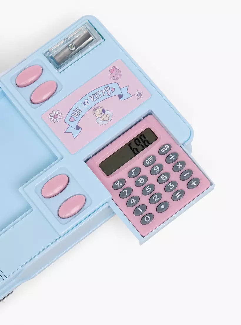 Sanrio Hello Kitty Print Pencil Case with Calculator