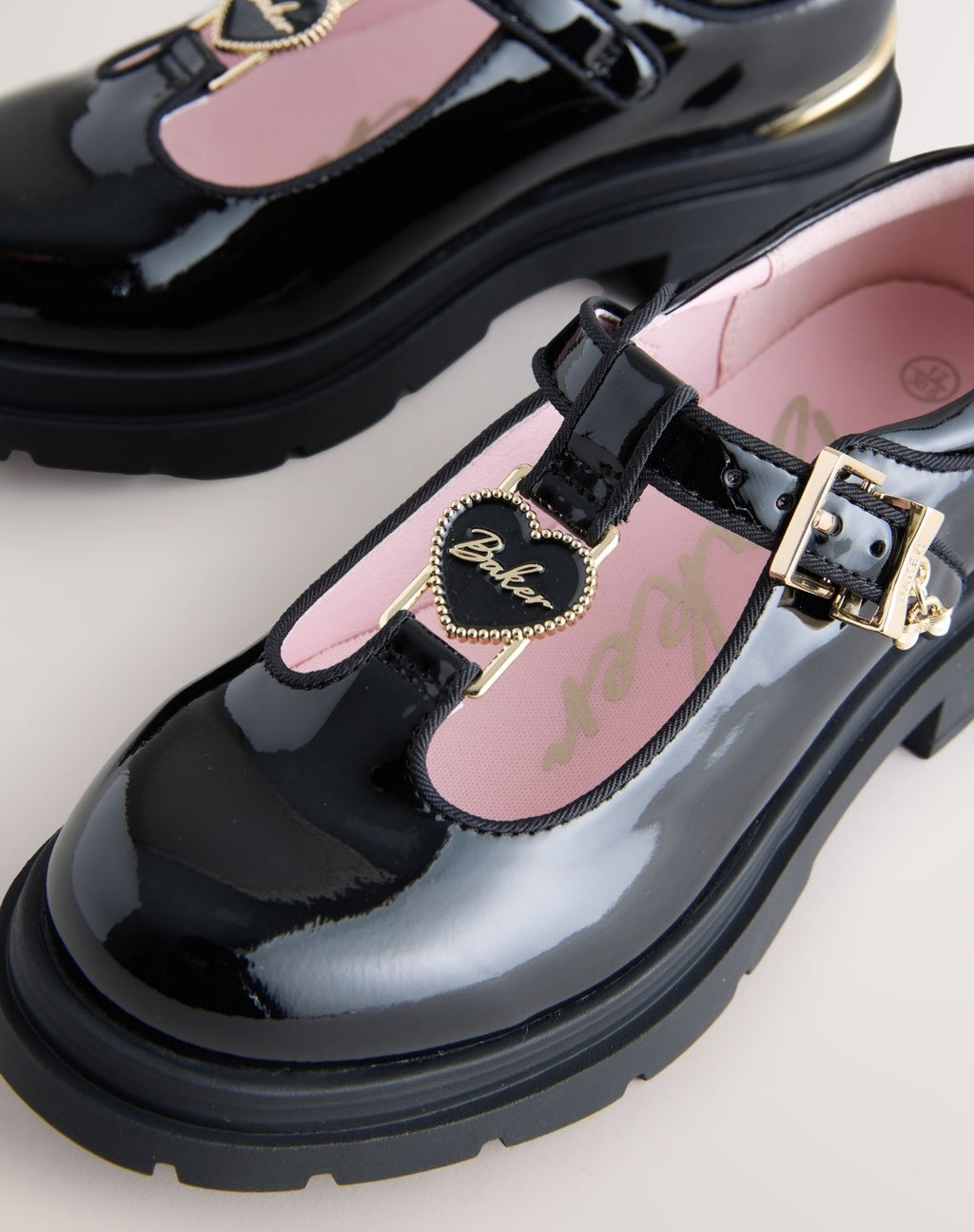 Baker by Ted Baker Back to School 
Black Patent T-Bar Chunky Mary