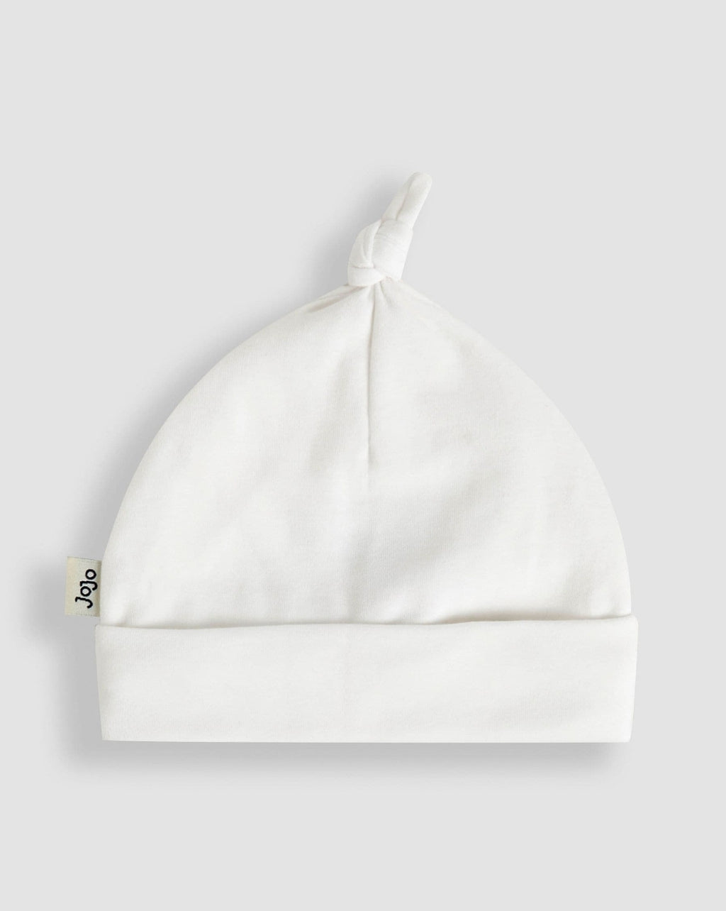 JoJo Maman Bébé White Cotton Embroidered Baby Hat