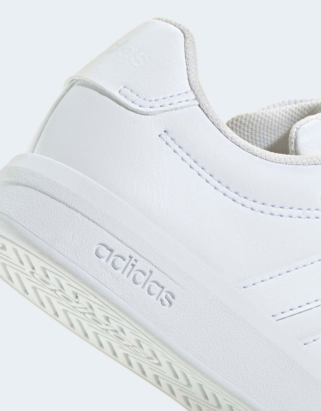 adidas White Grand Court 3.0 Elastic
Lace Kids Trainers