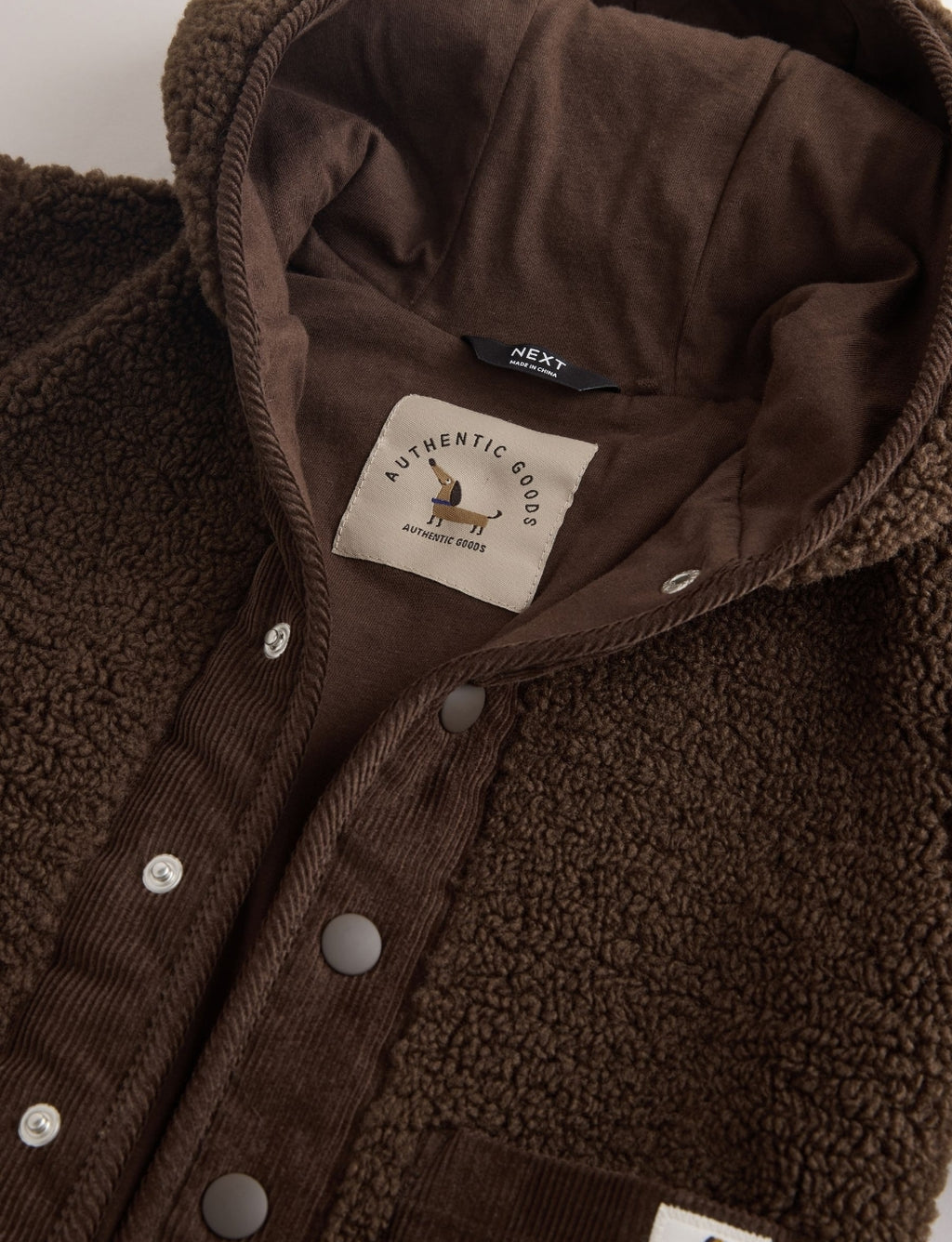 Chocolate Brown Hooded Fleece