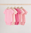 Bright Pink 5 Pack Short Sleeve
Baby Bodysuits