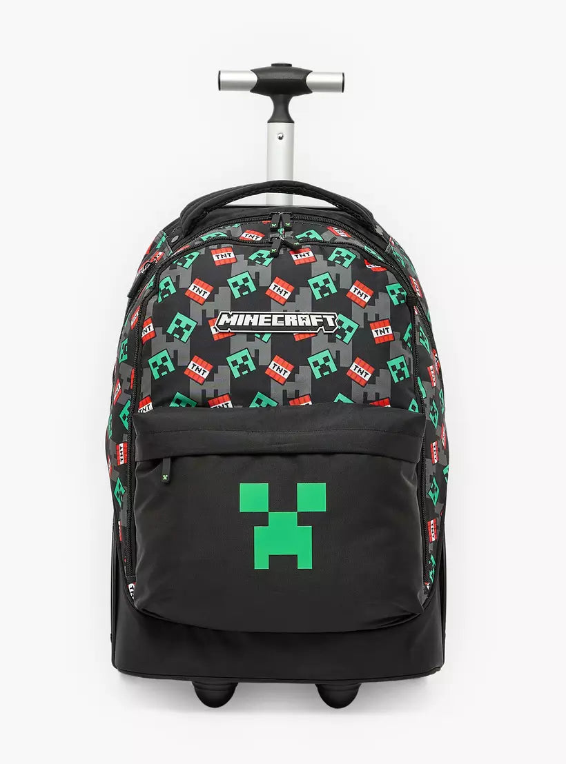 Minecraft Print Trolley Bag 18 inches