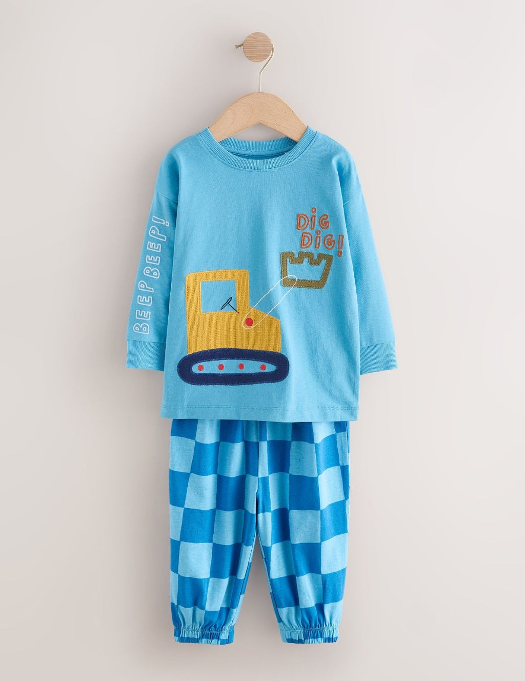 Bright Digger Oversized Pyjamas 3 Pack