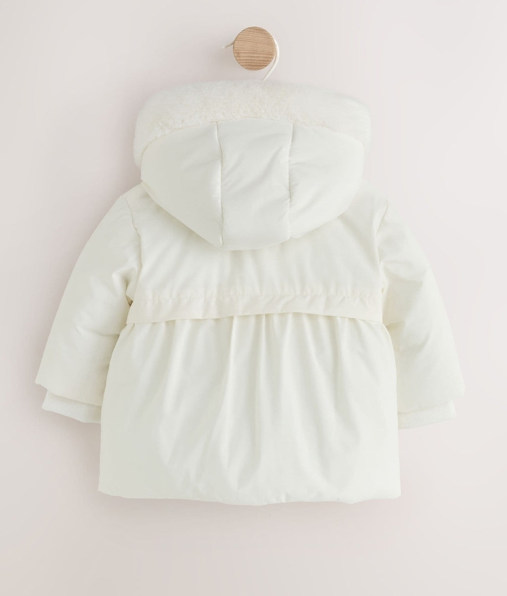 White Puffer Baby Jacket