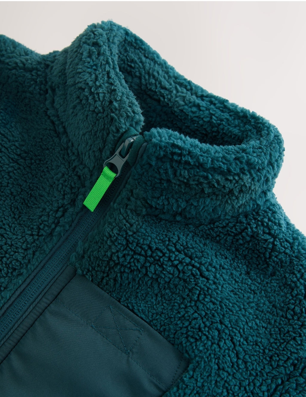 Teal Green Zip Up Fleece