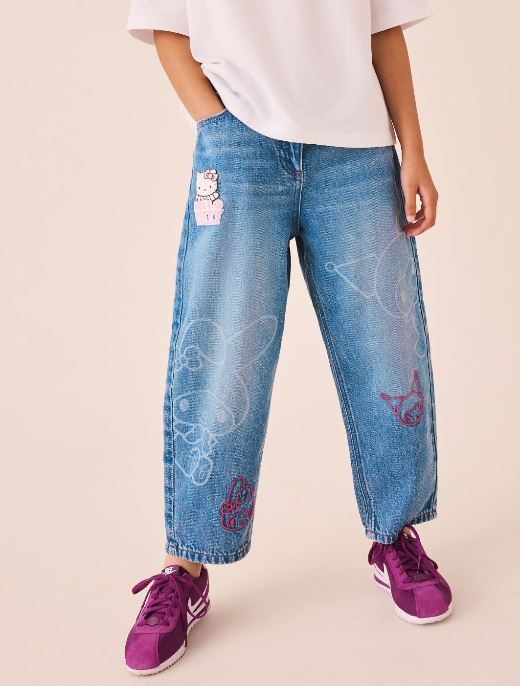 Hello Kitty Barrel Jeans