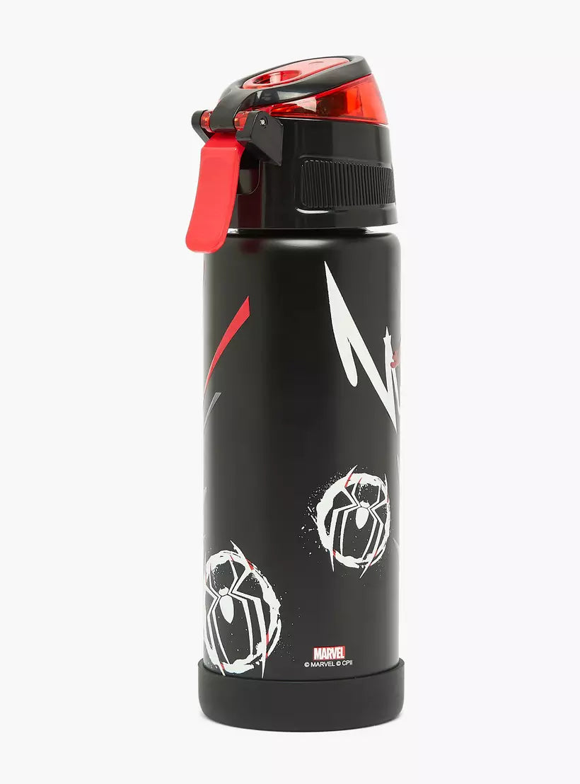 Spider-Man Print Stainless Steel Water Bottle with Spout and Carry Lid