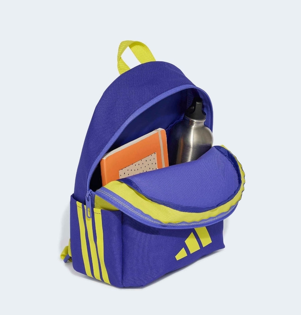 adidas Purple/Yellow 3 Bar Kids Backpack
