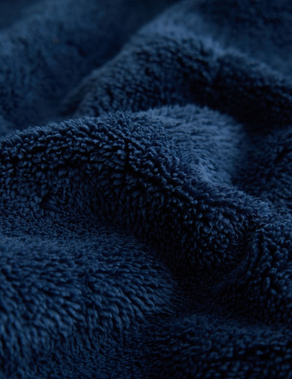 Navy Long Fleece Robe