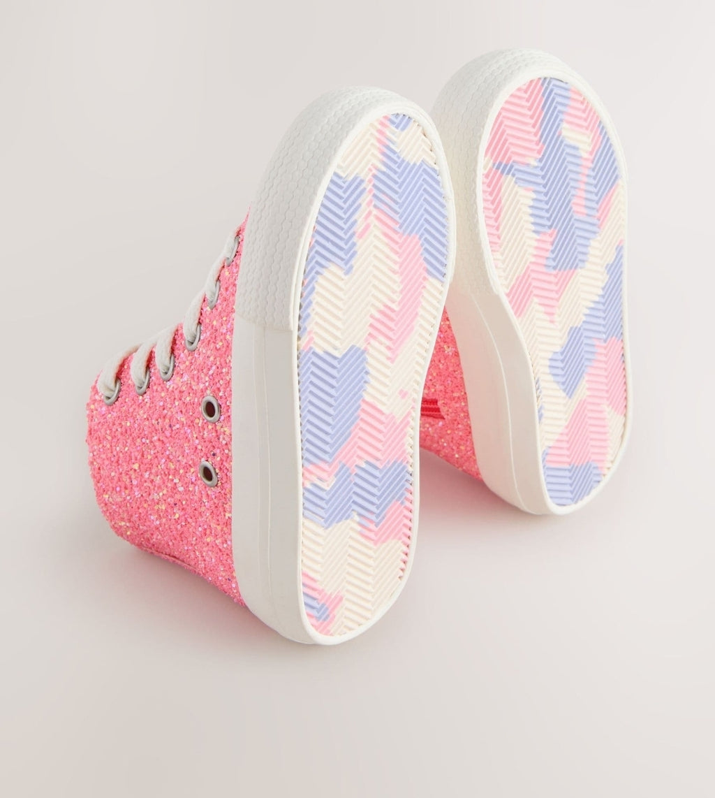 Pink Glitter Standard Fit (F) High
Top Trainers