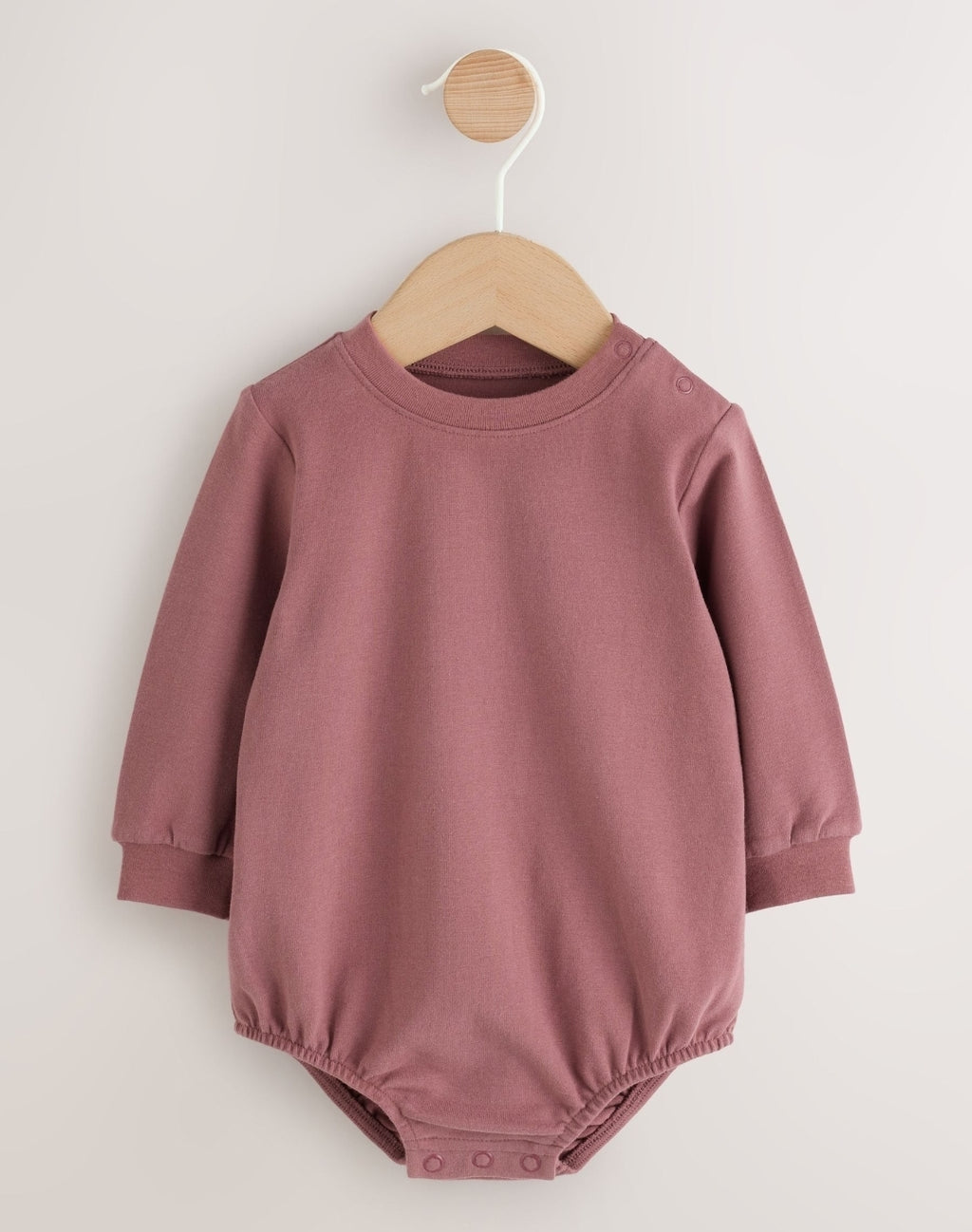 Brown/Cream Spot Baby Long Sleeve Bodysuit And Woven Dung