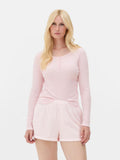 Cotton Henley Short Pyjama Set