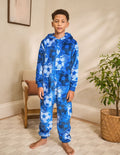 Blue Football Fleece All-In-One