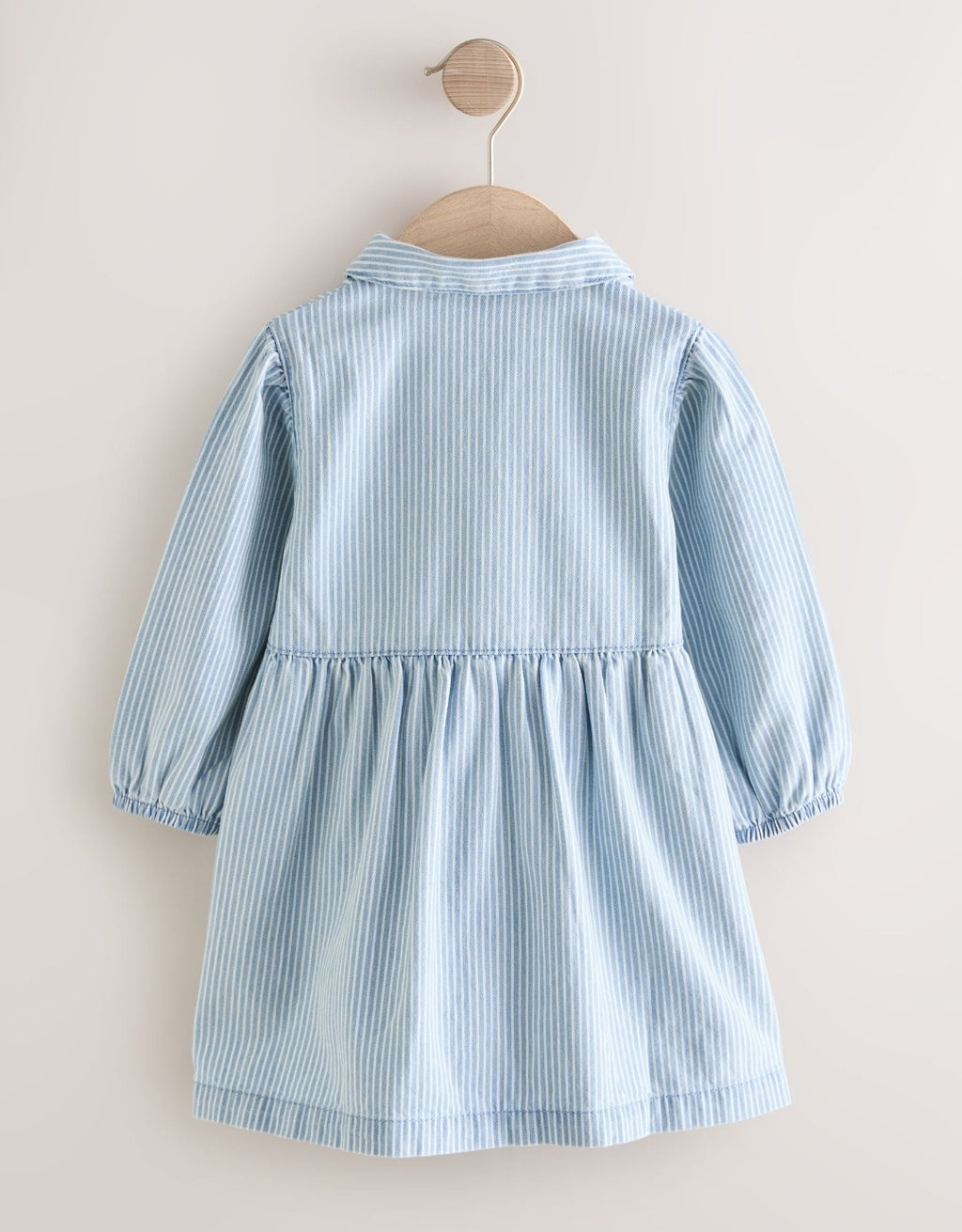 Blue Stripe Long Sleeve Cotton
Dress