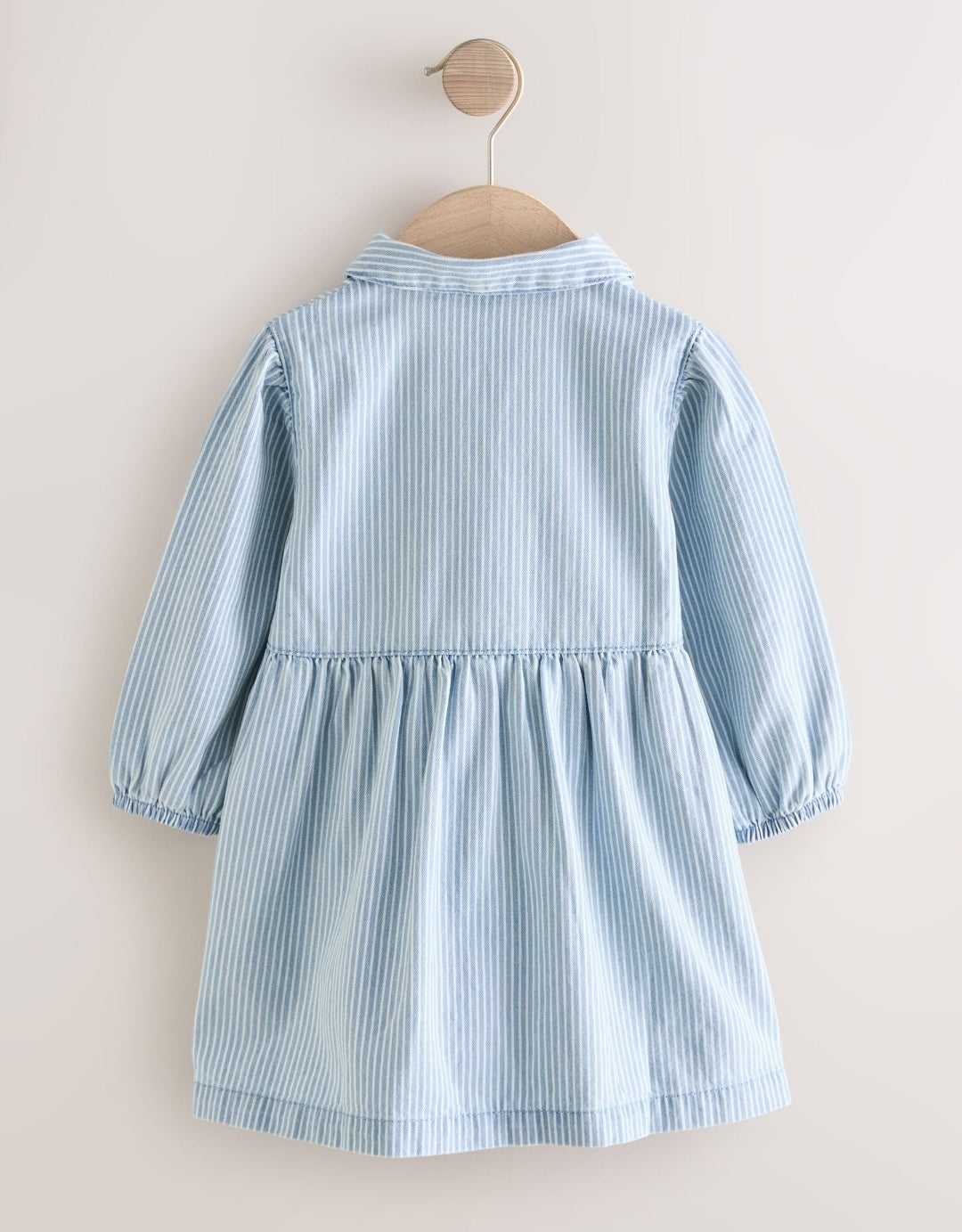 Blue Stripe Long Sleeve Cotton
Dress