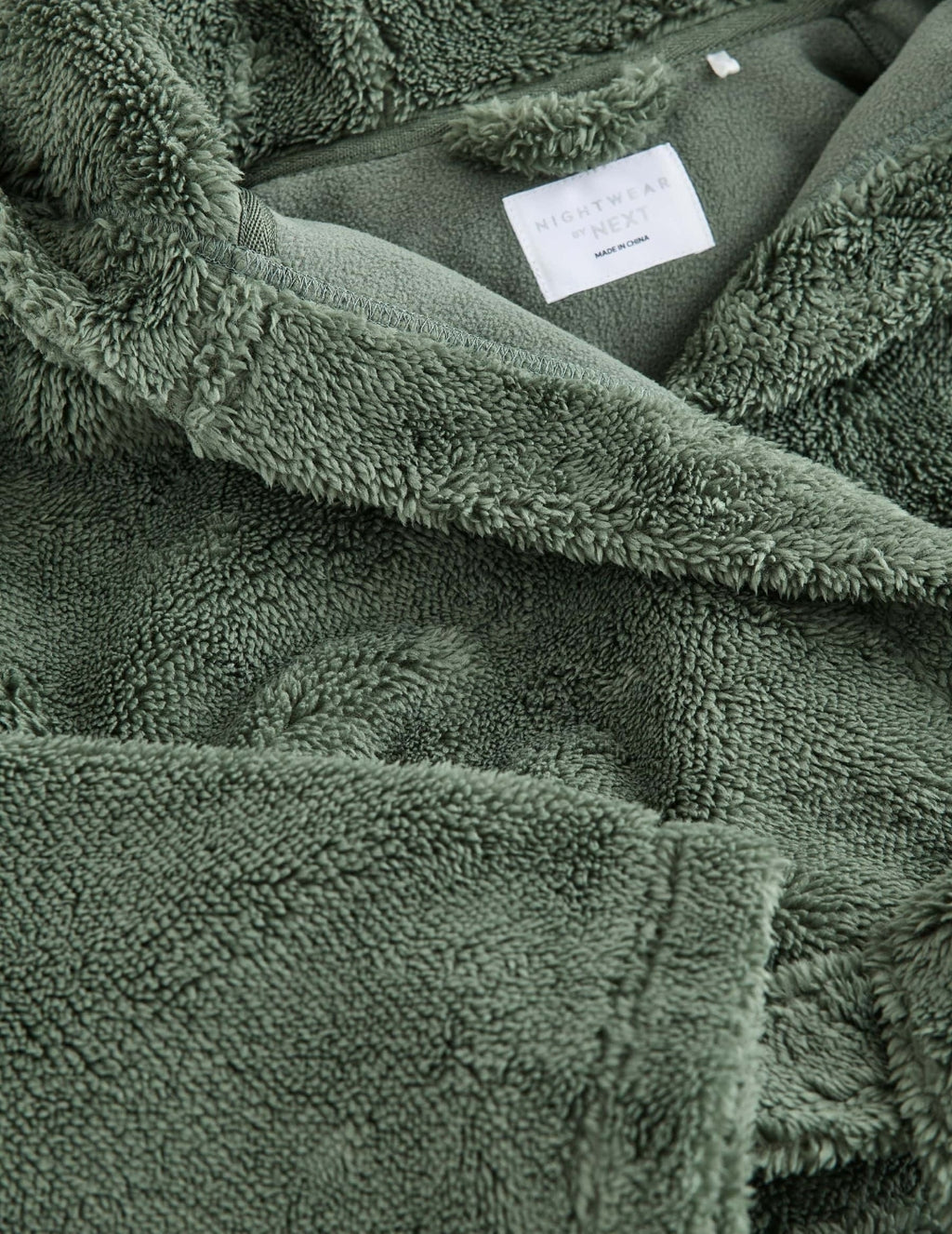 Sage Green Fleece Robe