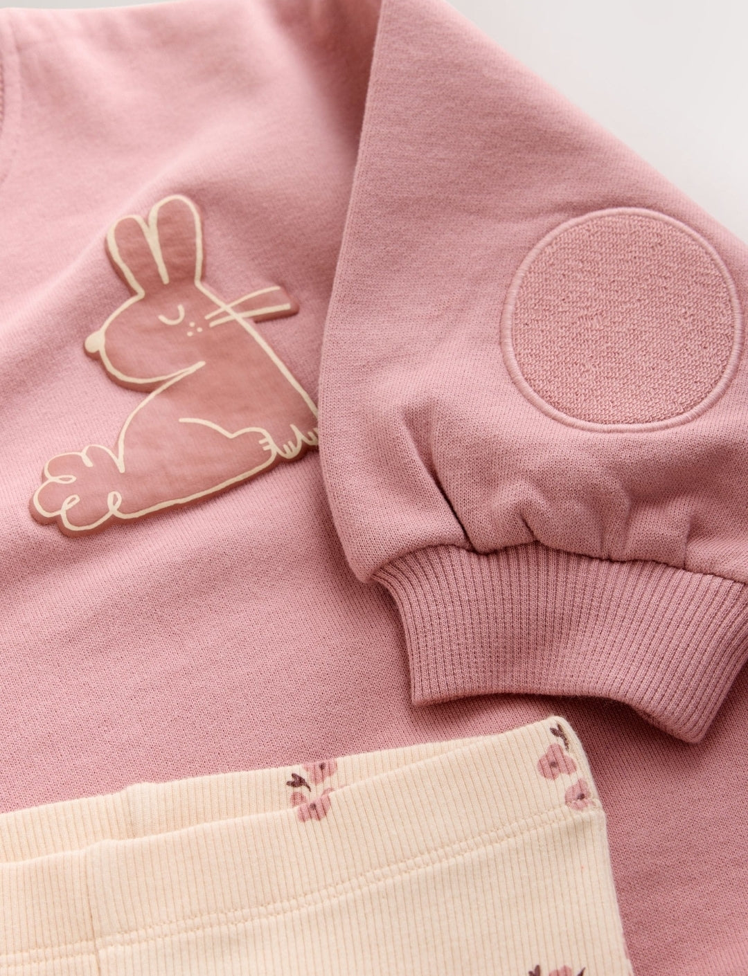 Pink Ditsy Pets Crew Neck
Sweatshirt and Flare Leggings Set