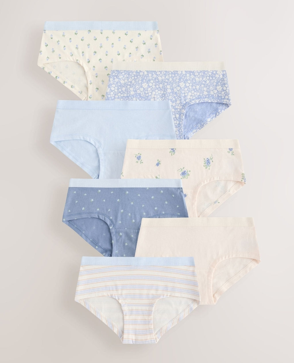 Blue Hipsters Briefs 7 Pack