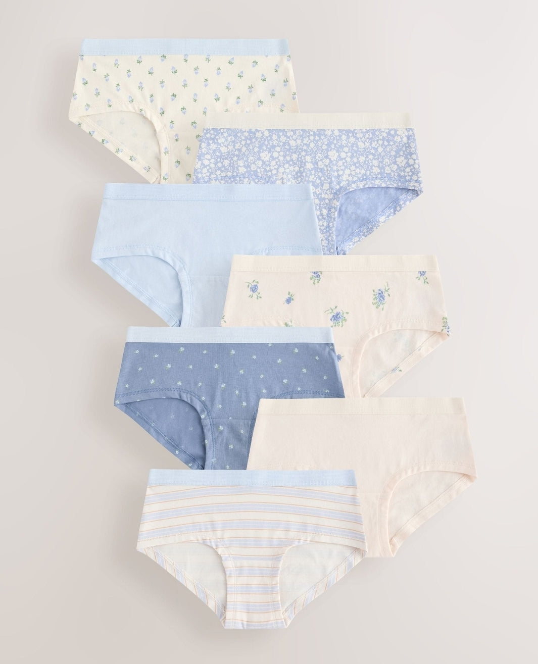 Blue Hipsters Briefs 7 Pack