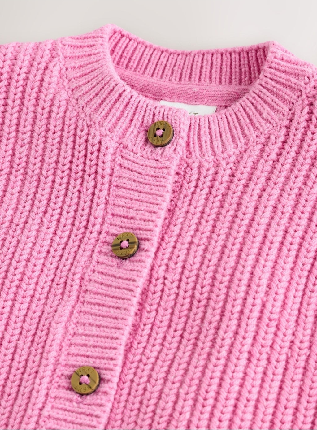 Pink Little Giggles Baby Embroidered Back Cardigan