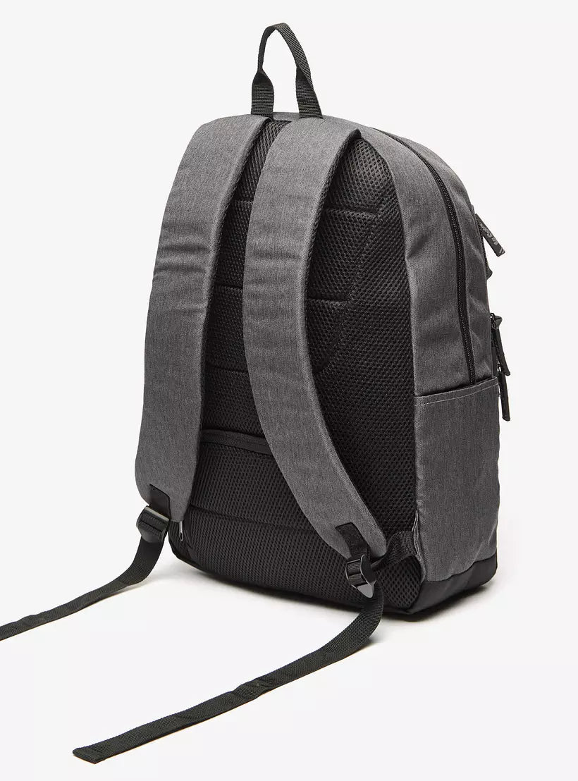Lee Cooper Solid Backpack with Adjustable Straps and Zip Closure - 32x15x47 cm
