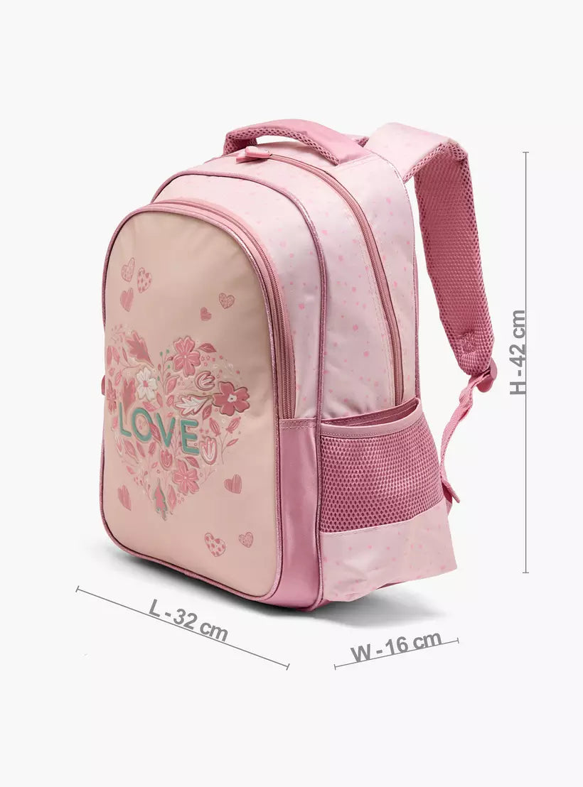 Juniors Printed 5-Piece School Backpack Set 16 inches
