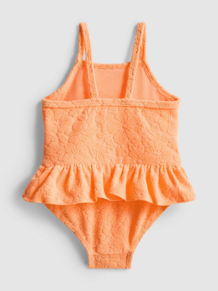 Textured Ruffle Swimsuit