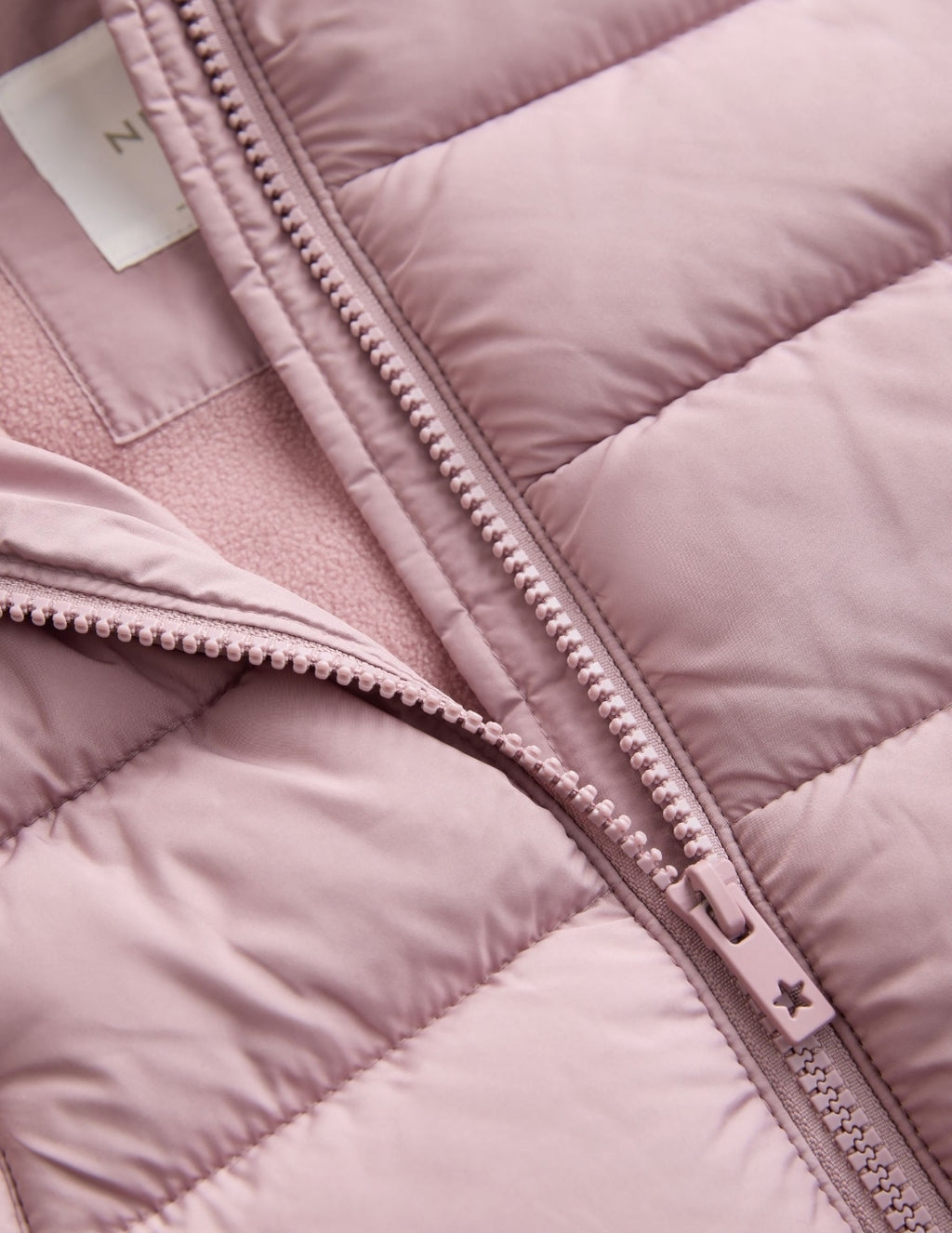 Pink Shower Resistant Fleece Lined Padded Coat
