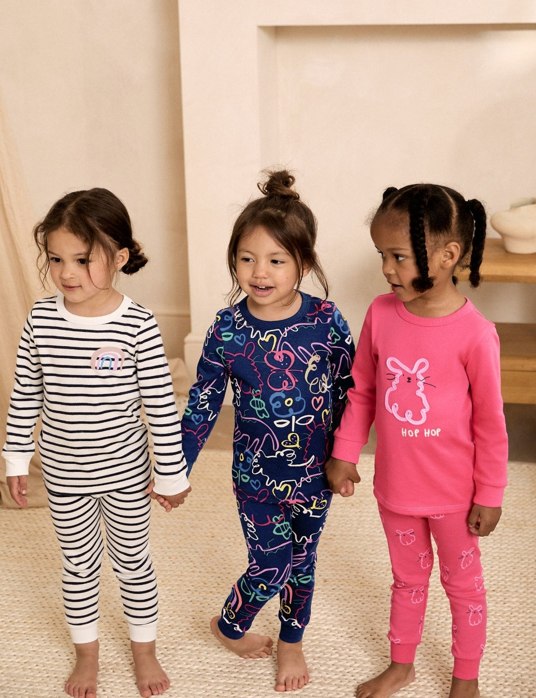 Pink/Blue Snuggle Pyjamas 3 Pack