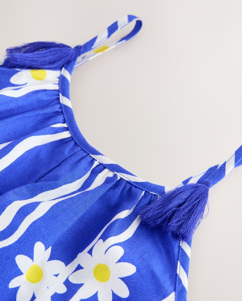 Cobalt Blue Daisy Strappy Playsuit
