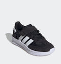 adidas Black/White Run 70s 2.0 Hook and Loop Kids Trainers