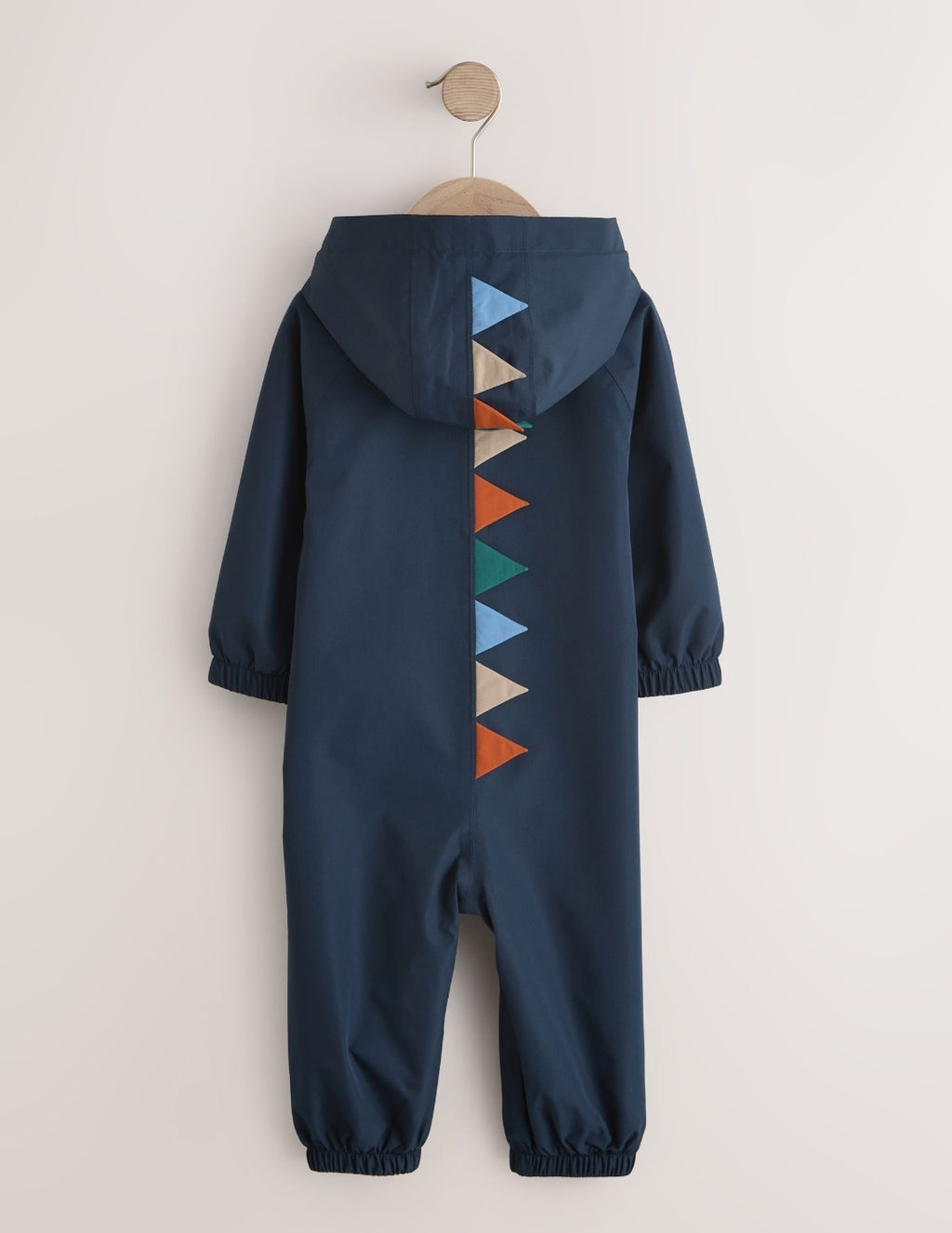 Navy Dino Waterproof Fleece Lined Puddlesuit