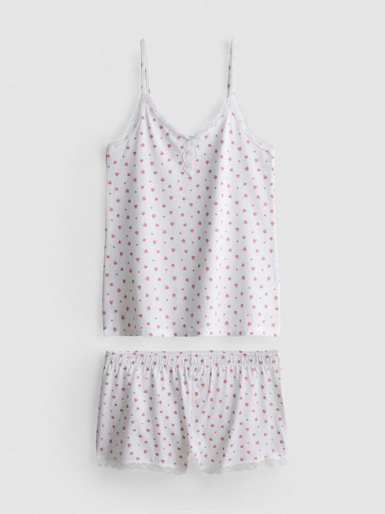 Lace Trim Cami Pyjamas